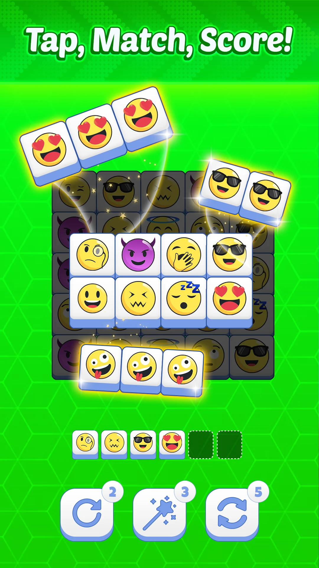 Emoji Tile Match Triple screenshot